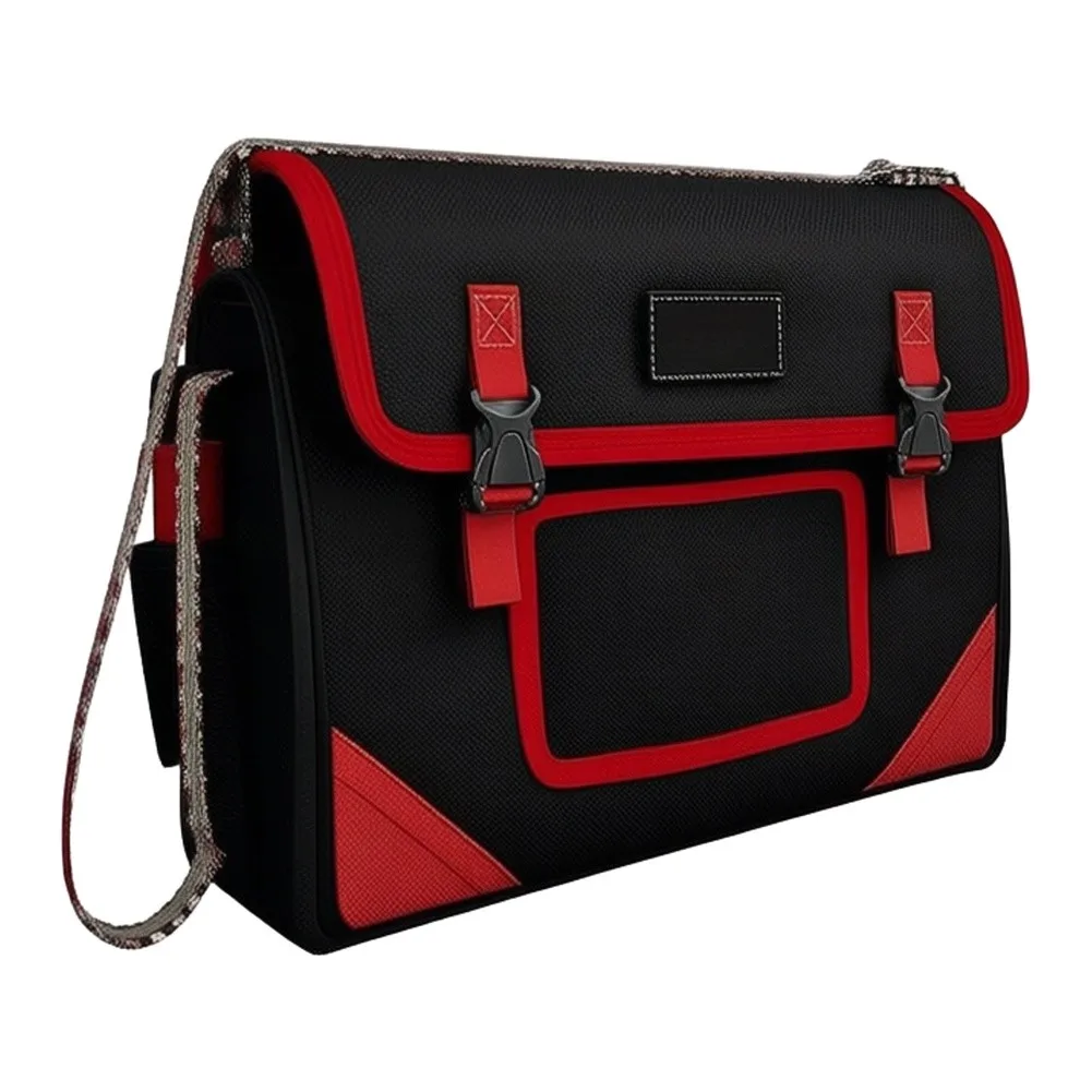 Extra Large Canvas Tool Bag for Workshop Use Adjustable Strap Wear Resistant Oxford Cloth 40x20x19cm Storage Bag