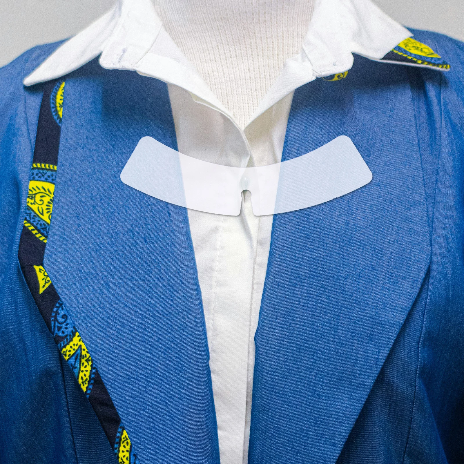 100 Uds. Pequeño para hombres, vestido, mujeres, cuello, camisas, camisa de plástico, soporte para cuello, aparejo de inserción