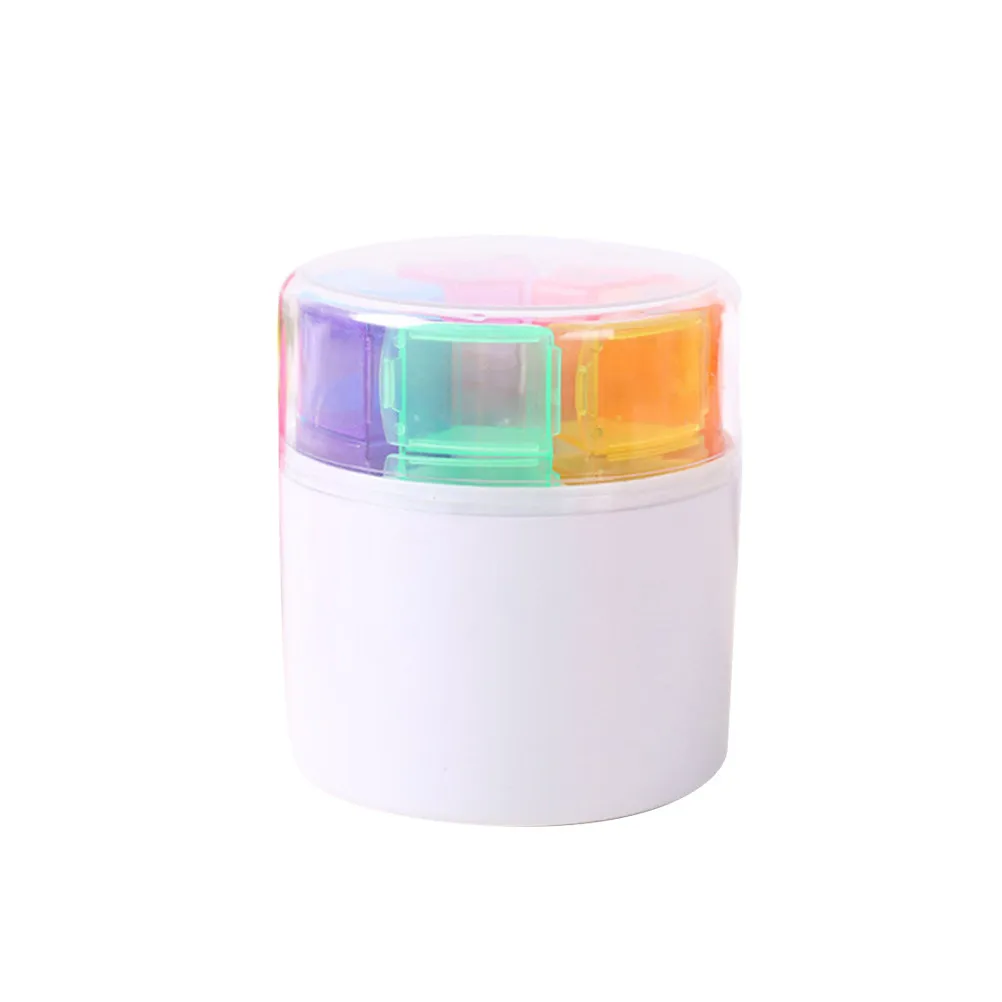 1Pcs Daily Pill Box Set 7 Days Monday Sunday 28 Compartments Letter Printed Compact Lightweight Portable Medicine Storage