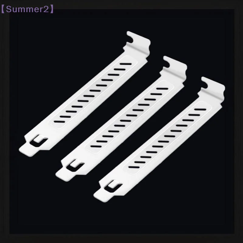 3Sets Black White PCI Slot Dust Filter Blanking Plate Ventilation PCI Bezel Cover With Screws For PC Case〔Sum2〕