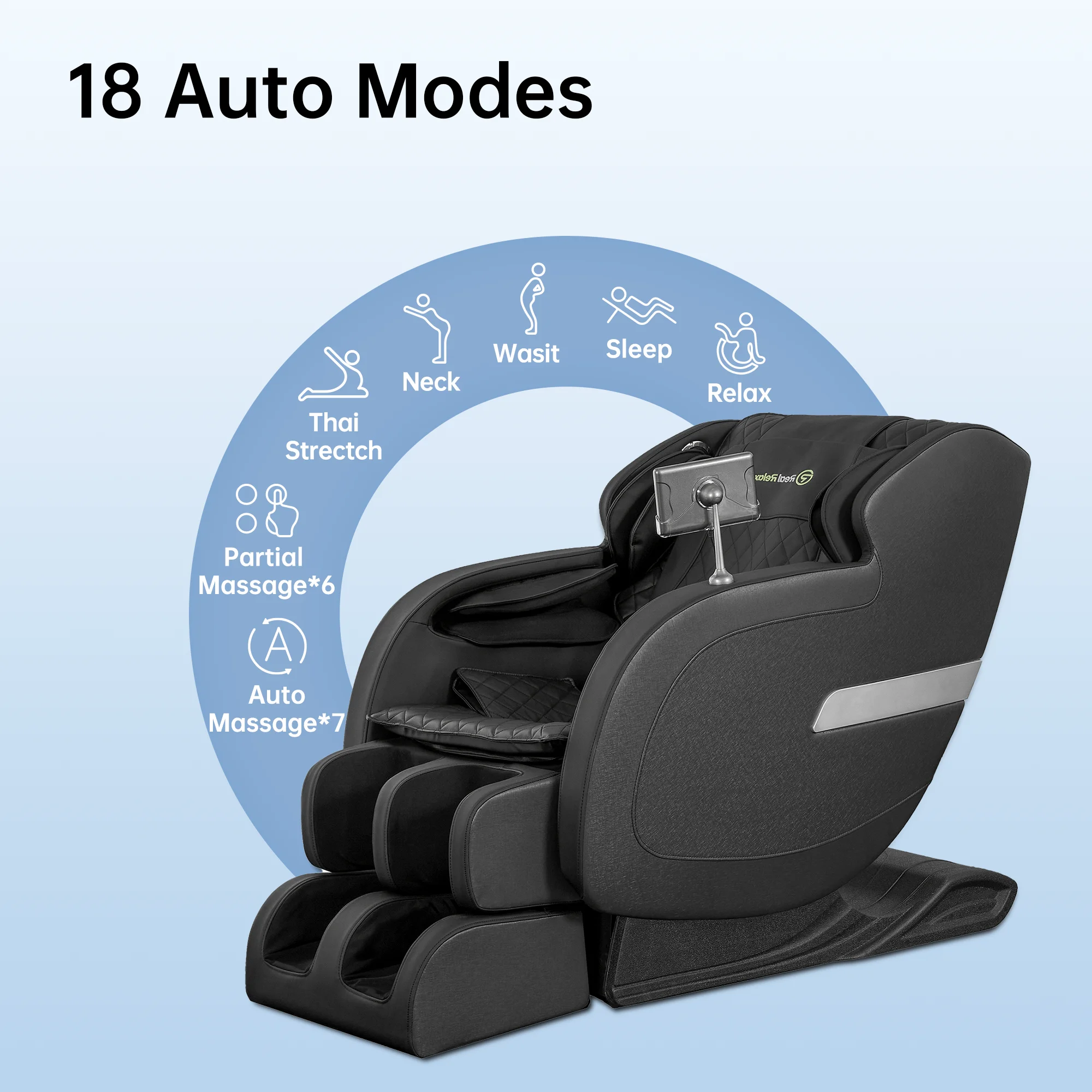 Home Use Luxury 5D Shiatsu Massage Chair With SL Track and Foot Roller