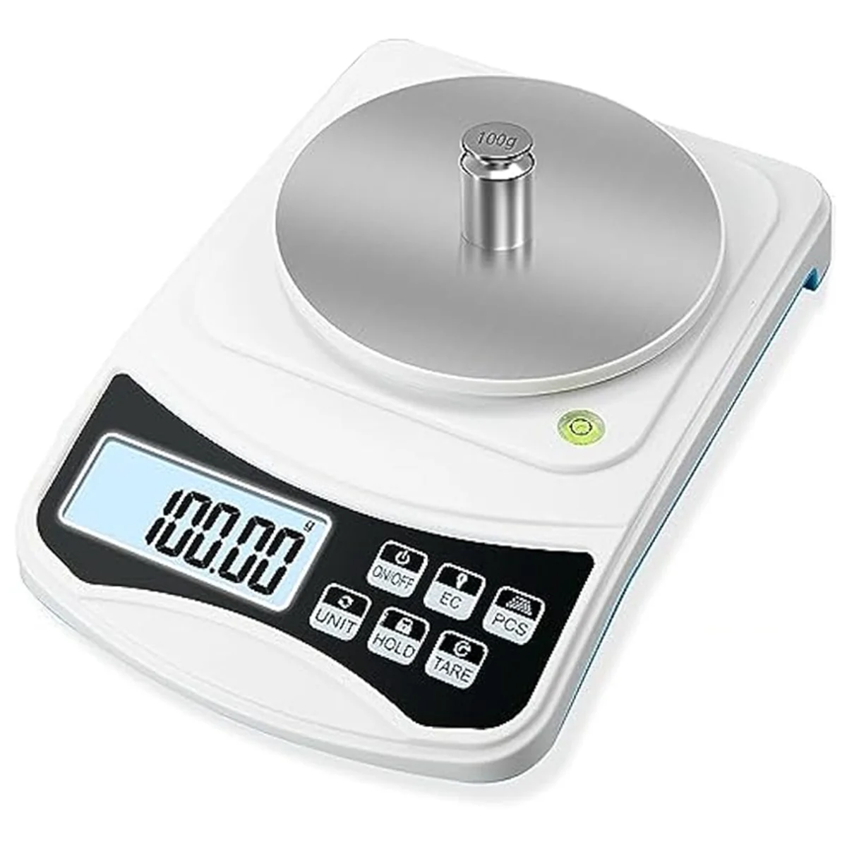 Digital Lab Scale, -Scale 1000G 0.01GAccuracy, Multi-Function High Precision Electronic Scale with 100G Weight