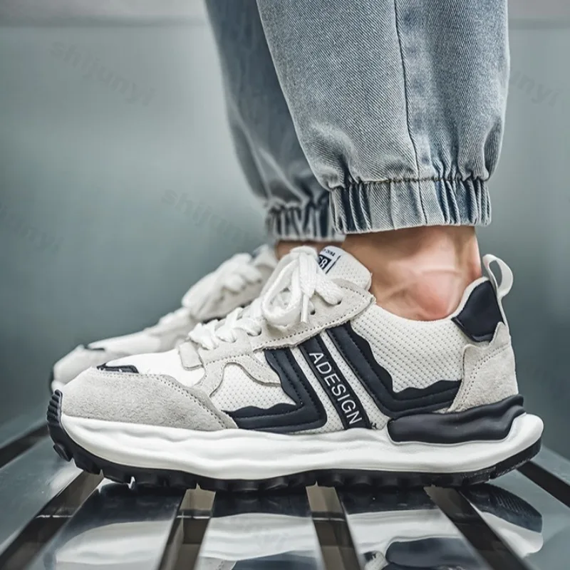 

Men's 2025 Spring Fashion Trend Casual Shoes Comfortable Versatile Niche Designed Shoes Mesh Thick Soled Outdoor Chunky sneakers