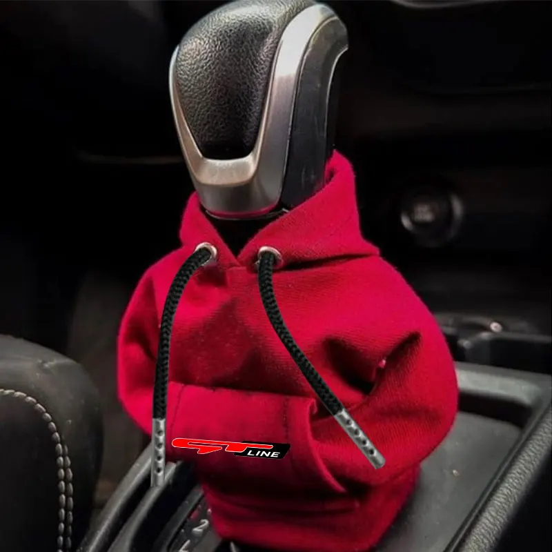Car Gear Shift Hoodie Cover Shift Cover Gear Handle Decoration For KIA GT Line Ceed Picanto K5 Stonic Optima Sportage GT Line
