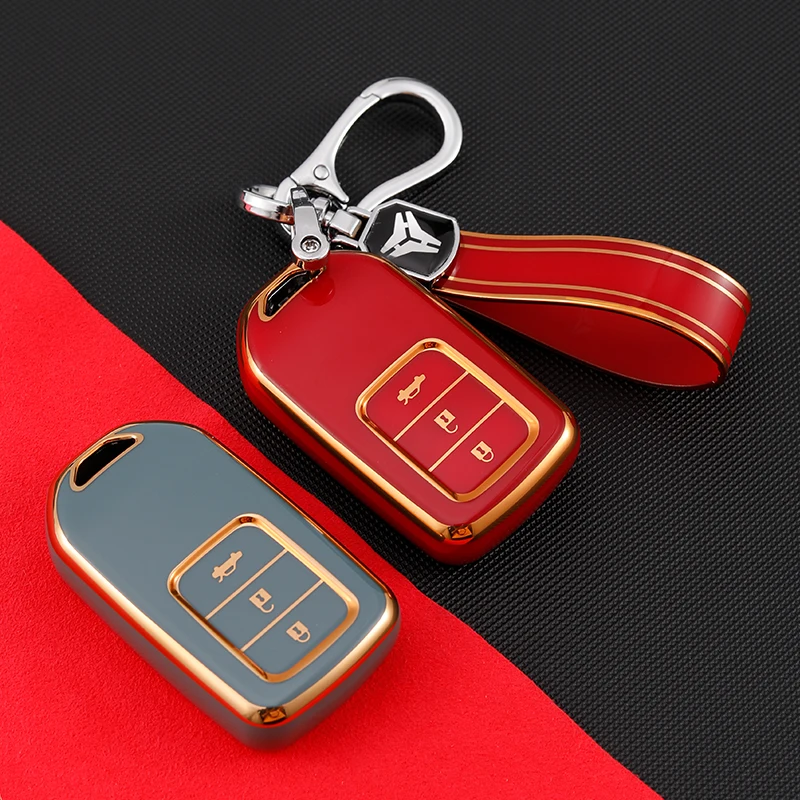 2 3 4 5 Button Car Key Cover Case Shell For Honda CRV XR-V CR-V Fit Civic Accord HR-V HRV City Odyssey Car Accessories