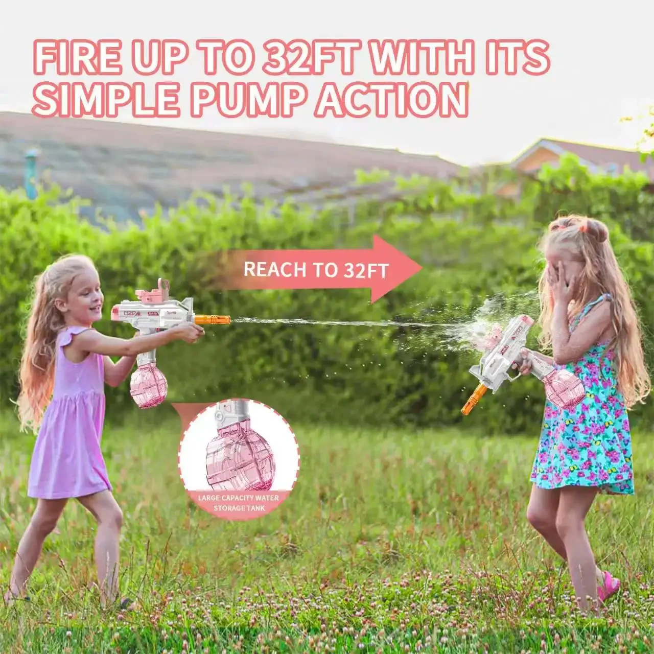 Water Gun Electric Pistol Shooting Toy Gun Full Automatic Summer Pool Beach Toy For Kids Children Boys Girls Adult