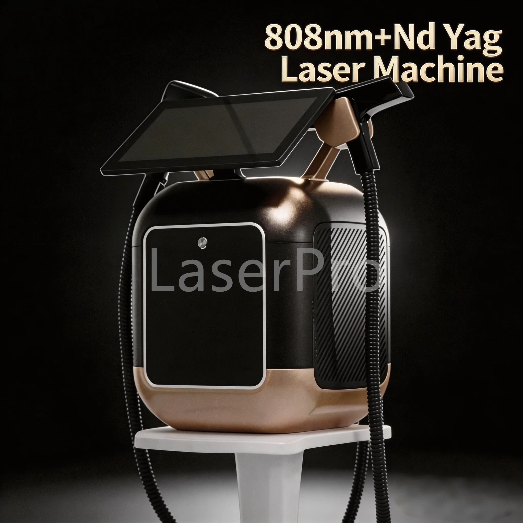 Newest Desktop 2-in-1 808nm Diode Laser Nd Yag Laser Machine Body Hair Removal Tattoo Pigmentation Removal Whitening Machine