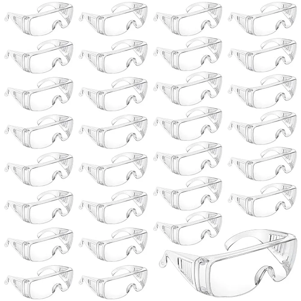 

30 Pack Anti Fog Safety Glasses bulk, Lightweight Protective Eyewear For Men Women, Over Goggles Impact Scratch Resistant