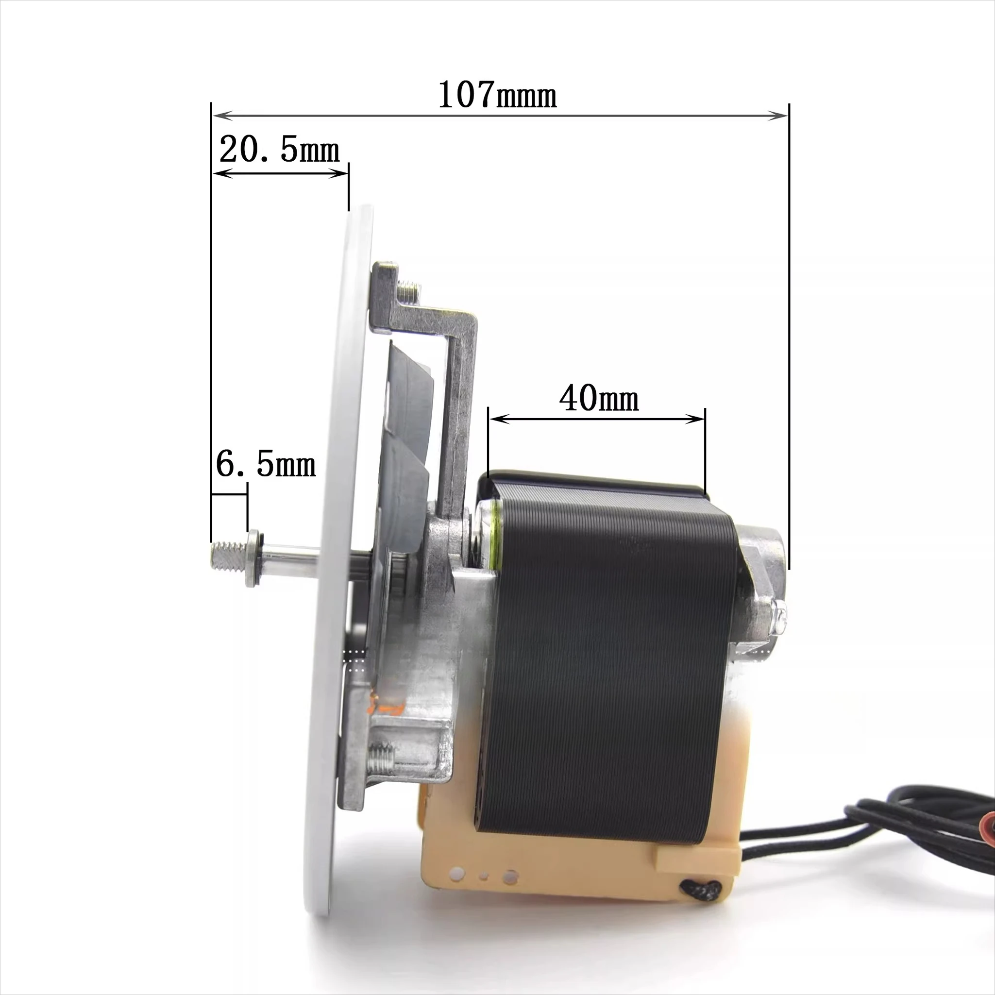 58W High Temperature Resistant Shaded Pole Motor for Oven Steamer Sterilizer Hot Air Circulation Cabinet