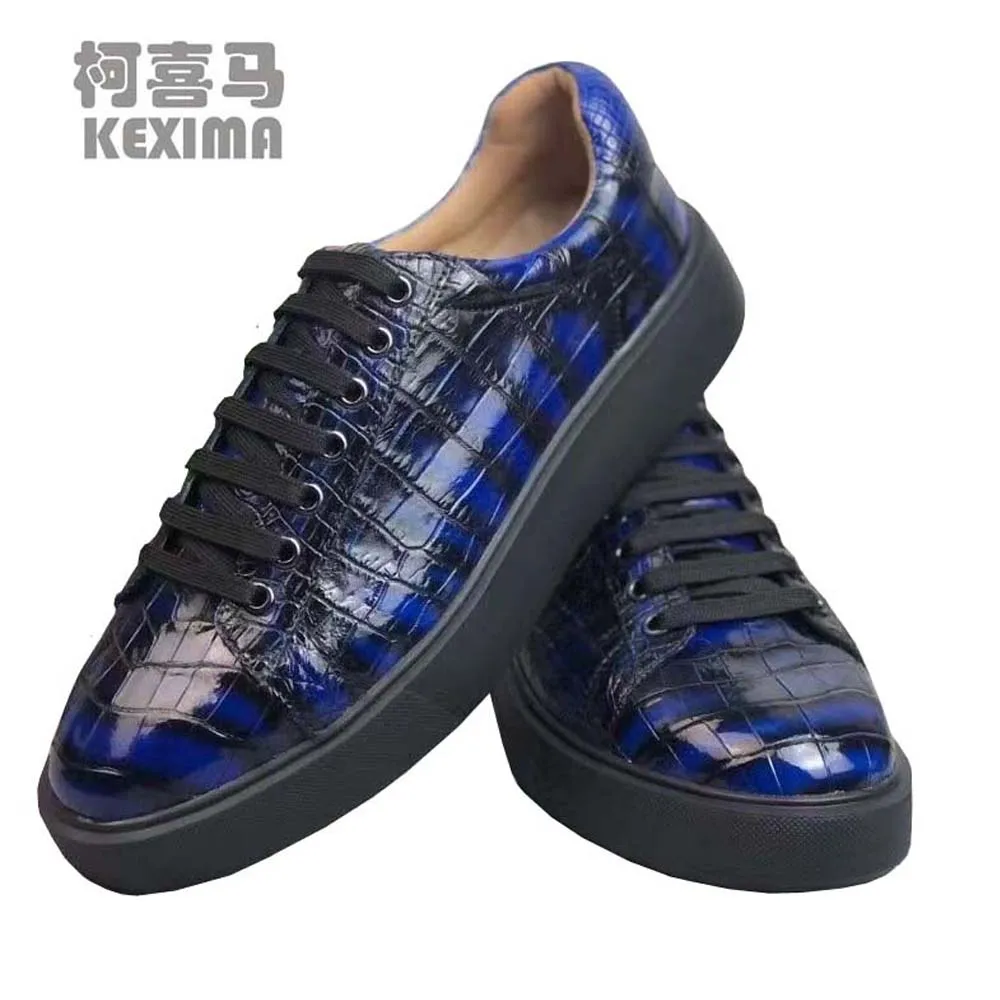 yingshang new men crocodile leather shoes male shoes leisure shoes for male casual shoes color rubbing