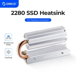 ORICO Aluminum Heatsink Cooler M.2 NGFF PCI-E NVME 2280 SSD Heat Dissipation Radiator with Thermal Silicone Pad for Laptop