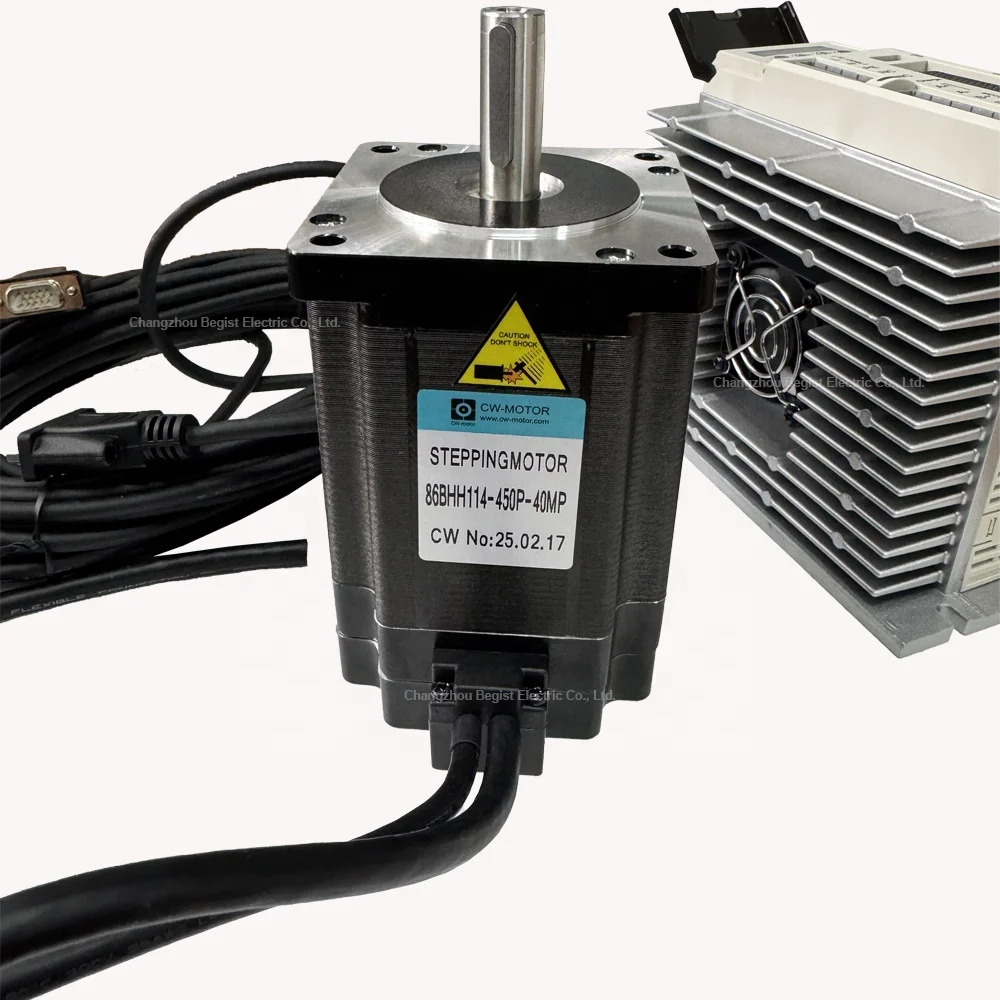 With 10m encoder cable SS1108 driver numerical control router closed loop stepper motor 86BHH114 10m encoder cable