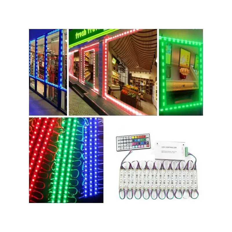 

Super Bright Waterproof 5050 SMD LED Module Light Strip DC 12V with Controller