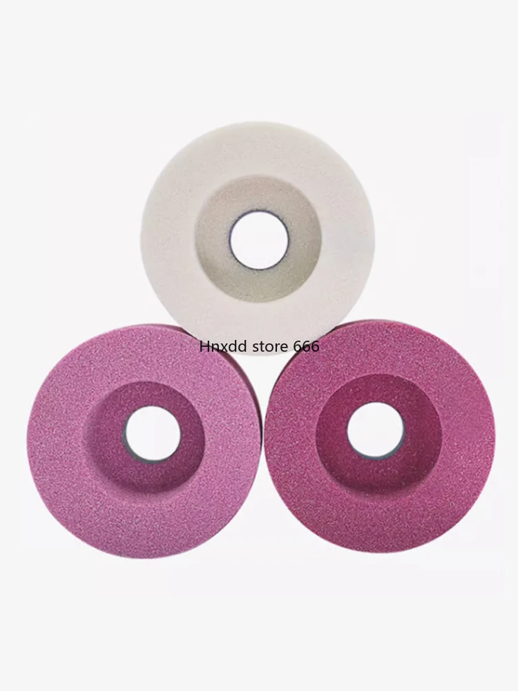 Ceramic white corundum chrome corundum single-sided concave white red sharpener chamfering machine grinding wheel