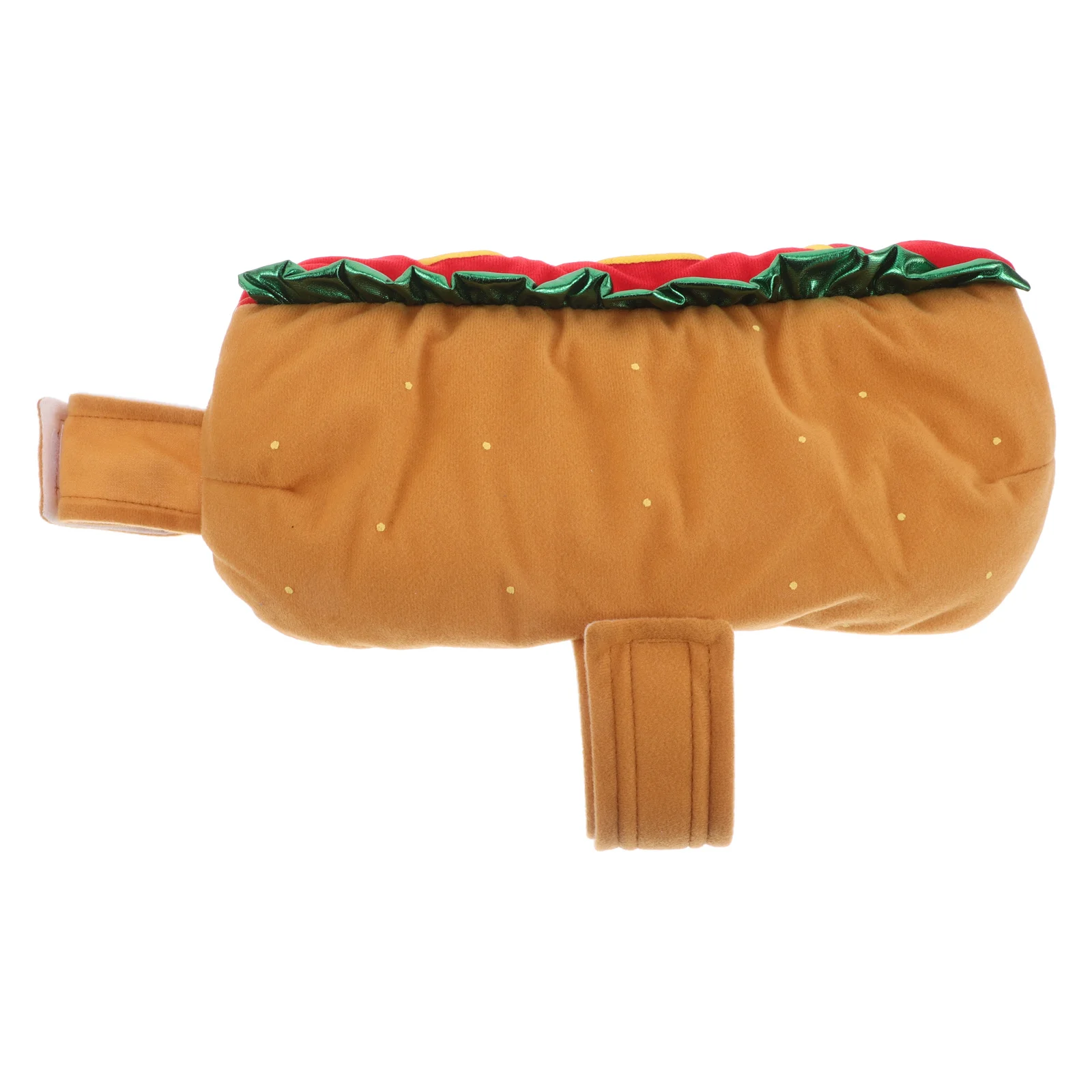 

Hot Dog Burger Transformation Costume For Pets Elastic Neck Comfortable Dog Cat Clothes Halloween Cosplay Outfit