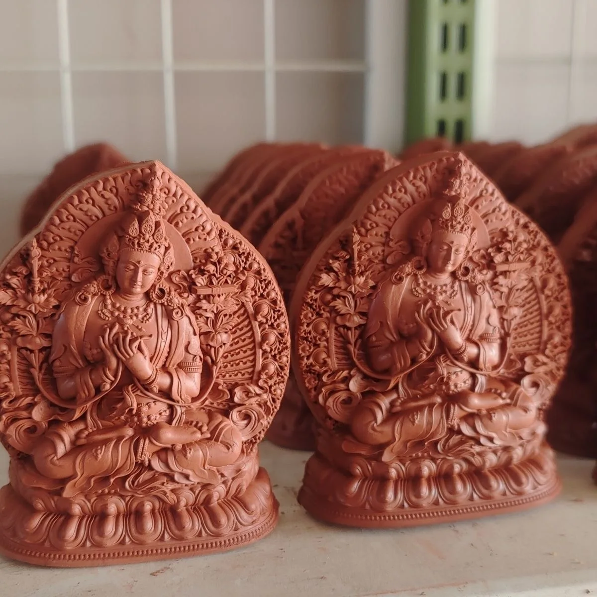 Special Offer Buddhist clay statue Tibetan temple monk enshrine Mahavairocana DA RI RU LAI Buddha Tsa-Tsa figurine