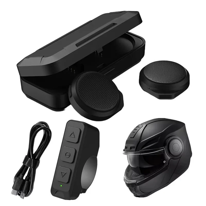 A19Q-auriculares Bluetooth para casco de motocicleta, auriculares Sking, cancelación de ruido, música estéreo, respuesta automática, sonido alto