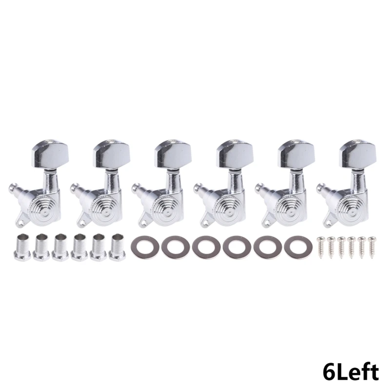 6Pcs Guitar Tuners, 1:18 Locking Tuners Acoustic Guitar Tuning Pegs Electric Guitar Tuning Keys Guitar Machine Heads