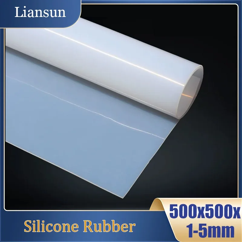 

Translucent Silicone Rubber Sheet 500x500mmx1/1.5/2/3/4/5mm Top Quality Silicone Film High Temperature Resistance Silicone Pad