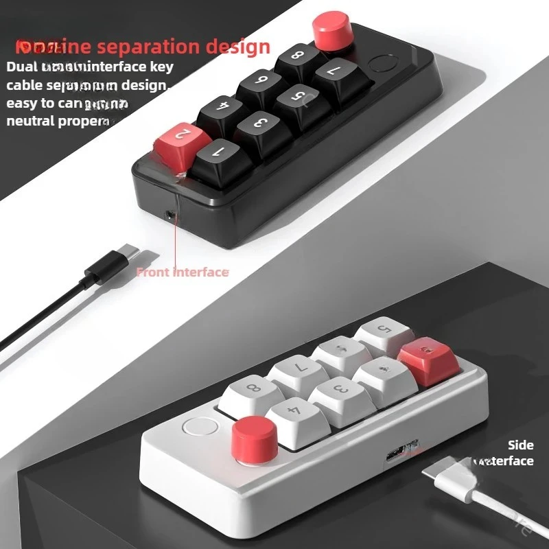 8-Key wired hot-swappable game mechanical keyboard source manufacturer