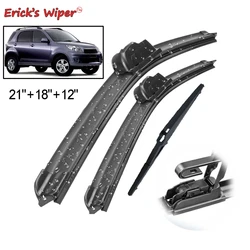 Erick's Wiper Front & Rear Wiper Blades Set Kit For Daihatsu Terios J200 F700 2006 - 2017 Windshield Windscreen Window 21