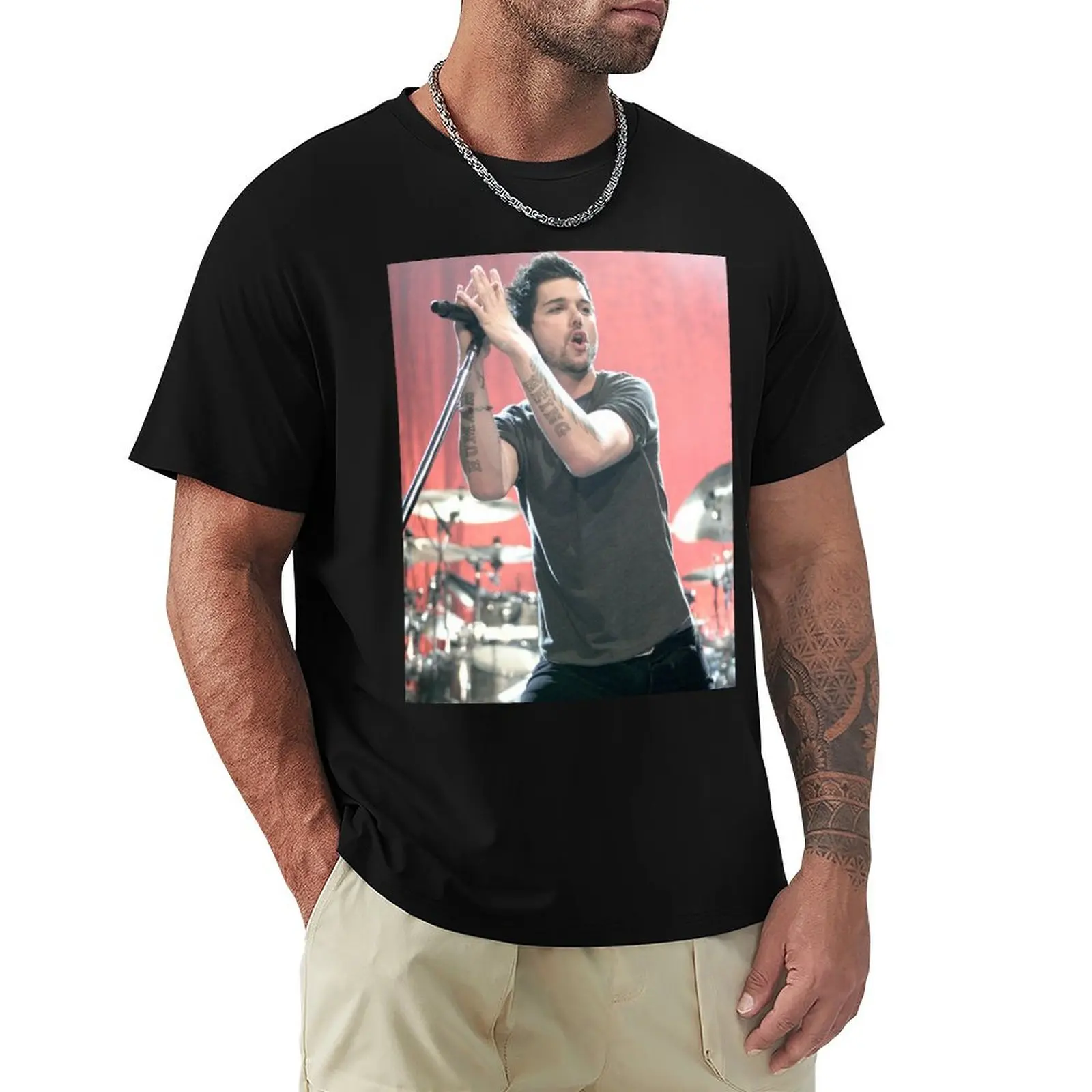 J. D. Fortune Photograph T-Shirt t shirt men 100% cotton luxury brand T-Shirt