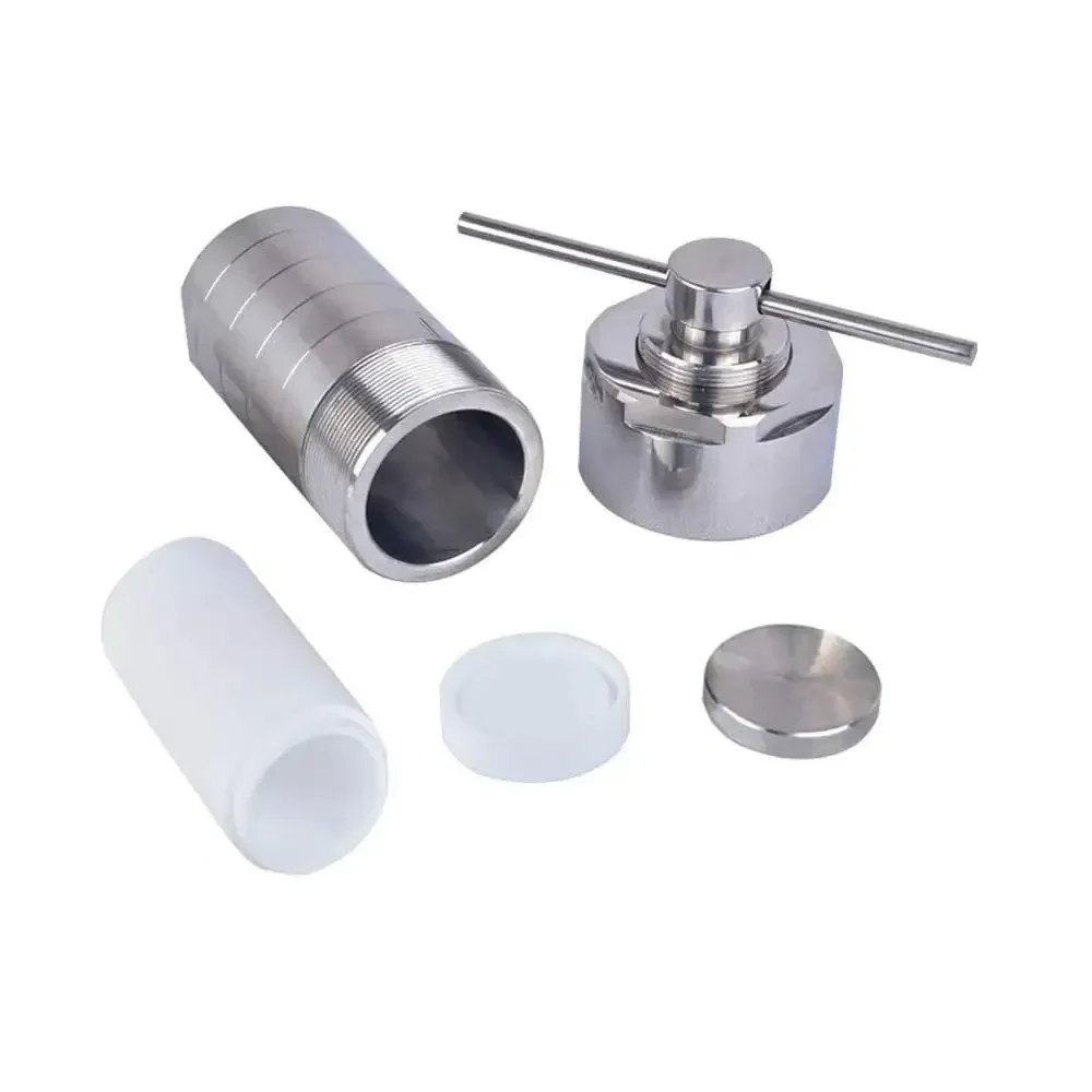 Teflon Alinhado Síntese Hidrotermal Autoclave Reator Alta Pressão Ptfe Tanque Ptfe 3mpa 304 Aço 25ml