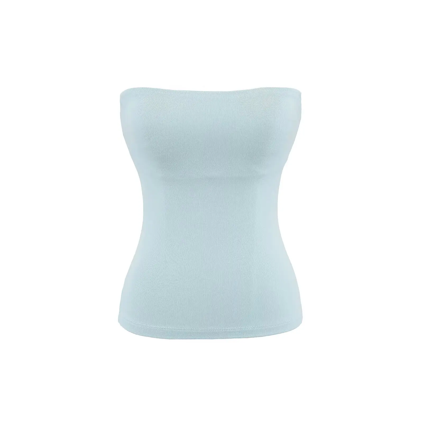 純粋で魅力的なストラップレスベスト レディースインナーウェア ショートスリムセクシーバックレストップ 胸パッド付き ストリートスタイル 夏 2025