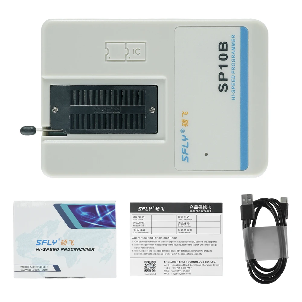 

100% Original High-speed SP10B Stead of SP8-A/SP8-B/ F Universal USB BIOS Programmer FLASH/EEPROM/SPI support 4000+ Chips