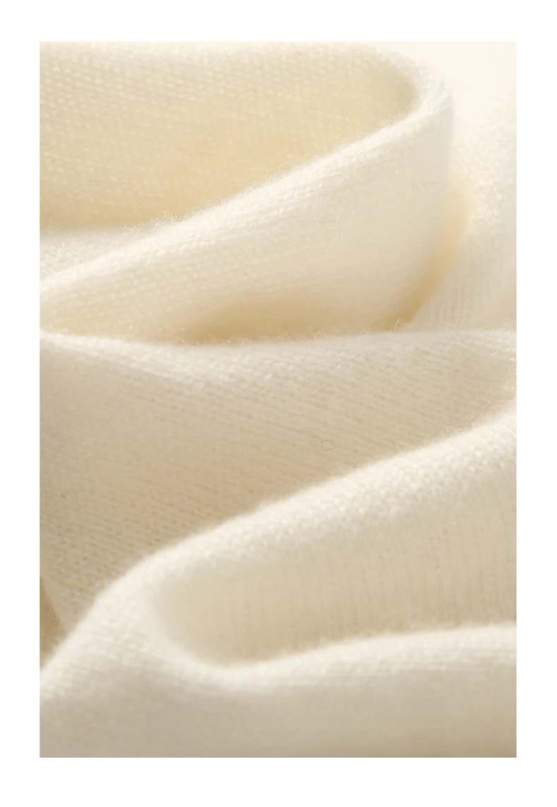 Damen 100% Baby-Kaschmir Dreieckiger Mini-Schal Kleiner Nackenwärmer Herbst Winter Cowl Pashmina Weicher Leichter Gestrickter Halstuch – Detail 14