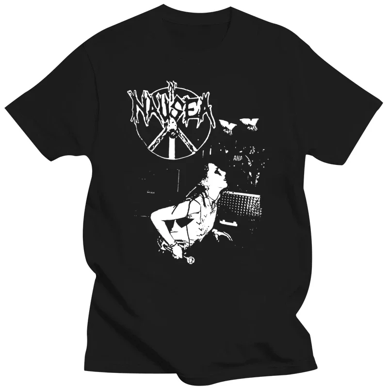 

Nausea t shirt crust punk band(1)