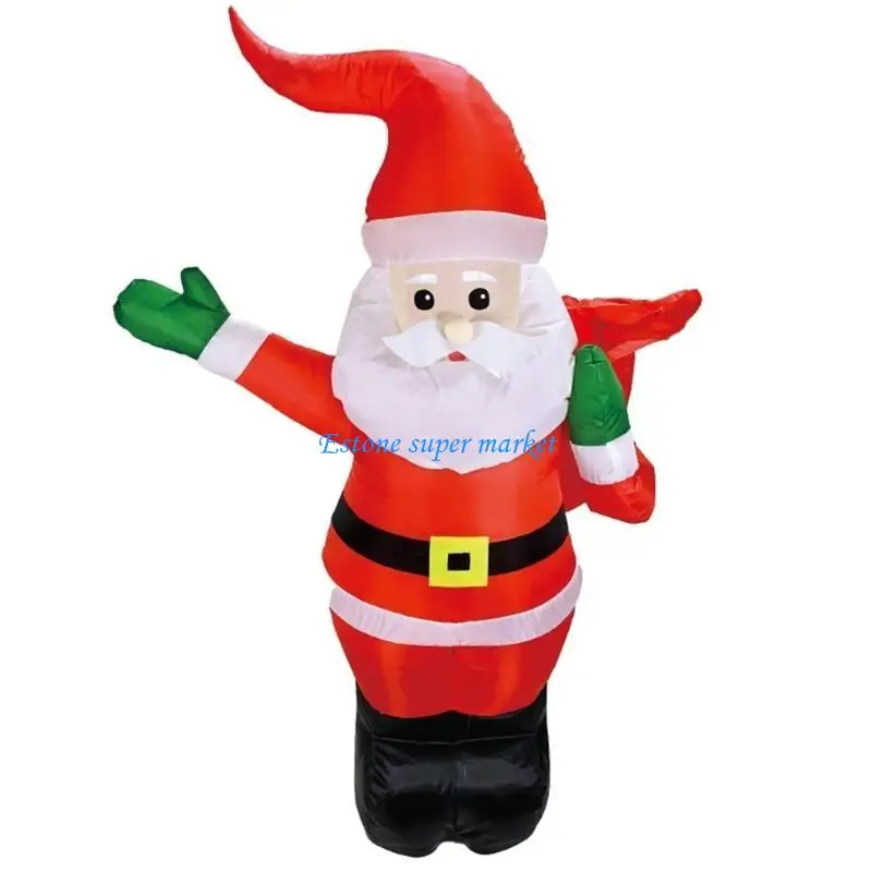 090B Funny Inflatable Santa Toy with Easy Remote for Shopping Mall Activities