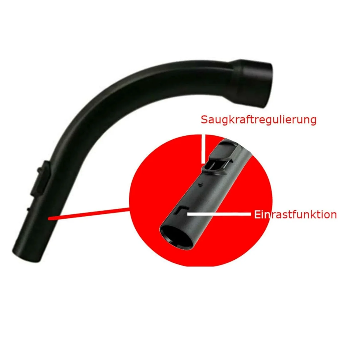 

A66Z Floor Nozzle Tube Handle Vacuum Cleaner Hose Compatible for Miele S8340 S8320 S8310 Replacement Parts Set