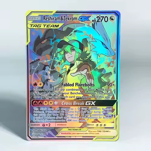 Pokemon Ancient Mew Collection Card Mew Classic Limited Anime Cards Zekrom Reshiram Victini Holographic Proxy Card Gift Toys - Image 5