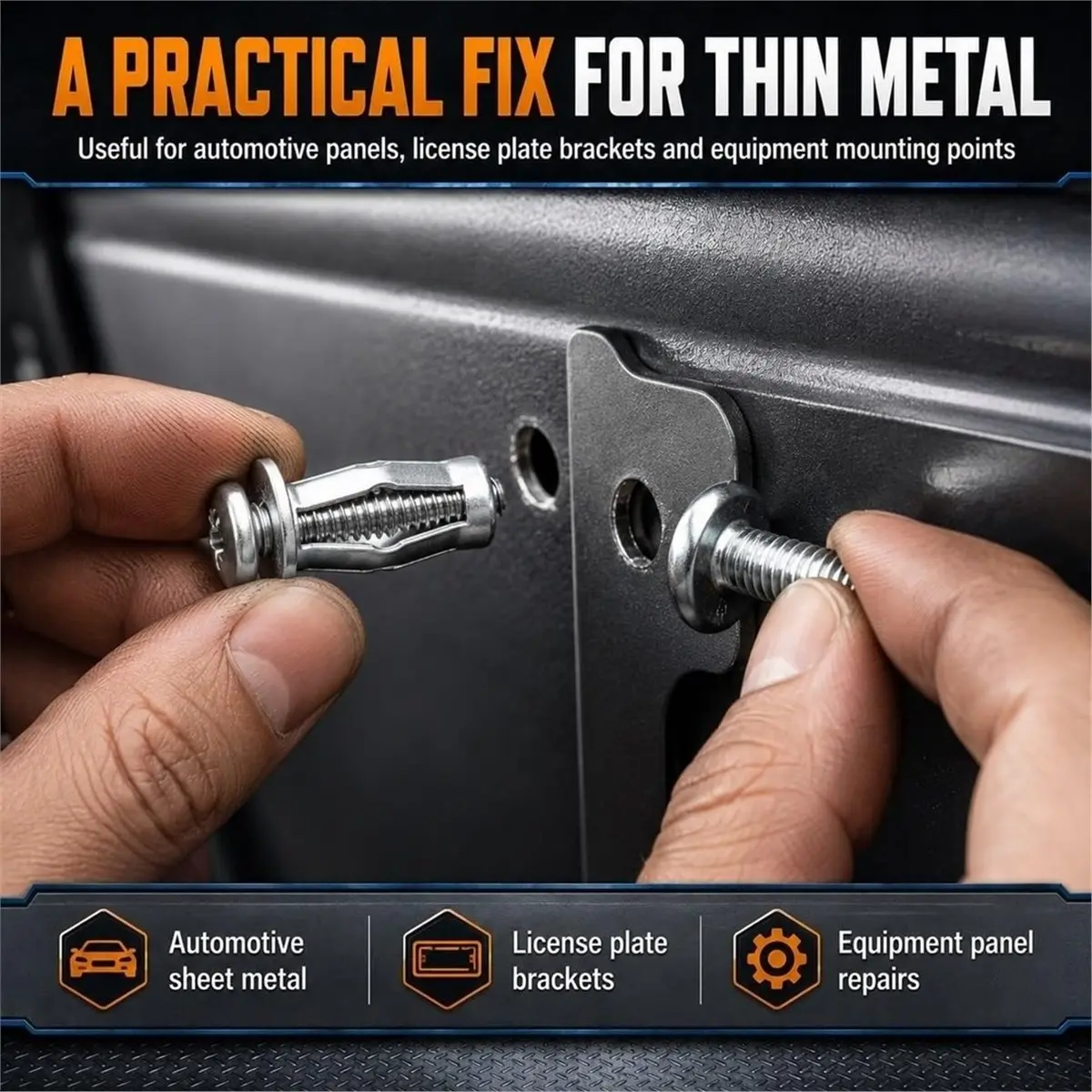 Button Rivet Locking Nuts Set M4M5M6M8 Expansion Screw Petal Nut Hollow Wall Plasterboard Fastener Hardware Mounting