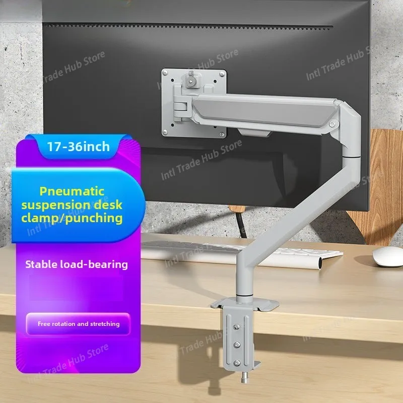 

The Gray Computer Monitor Screen Stand Is Suitable for 24/27/32-inch Vertical Screen Cantilever Mechanical Arms