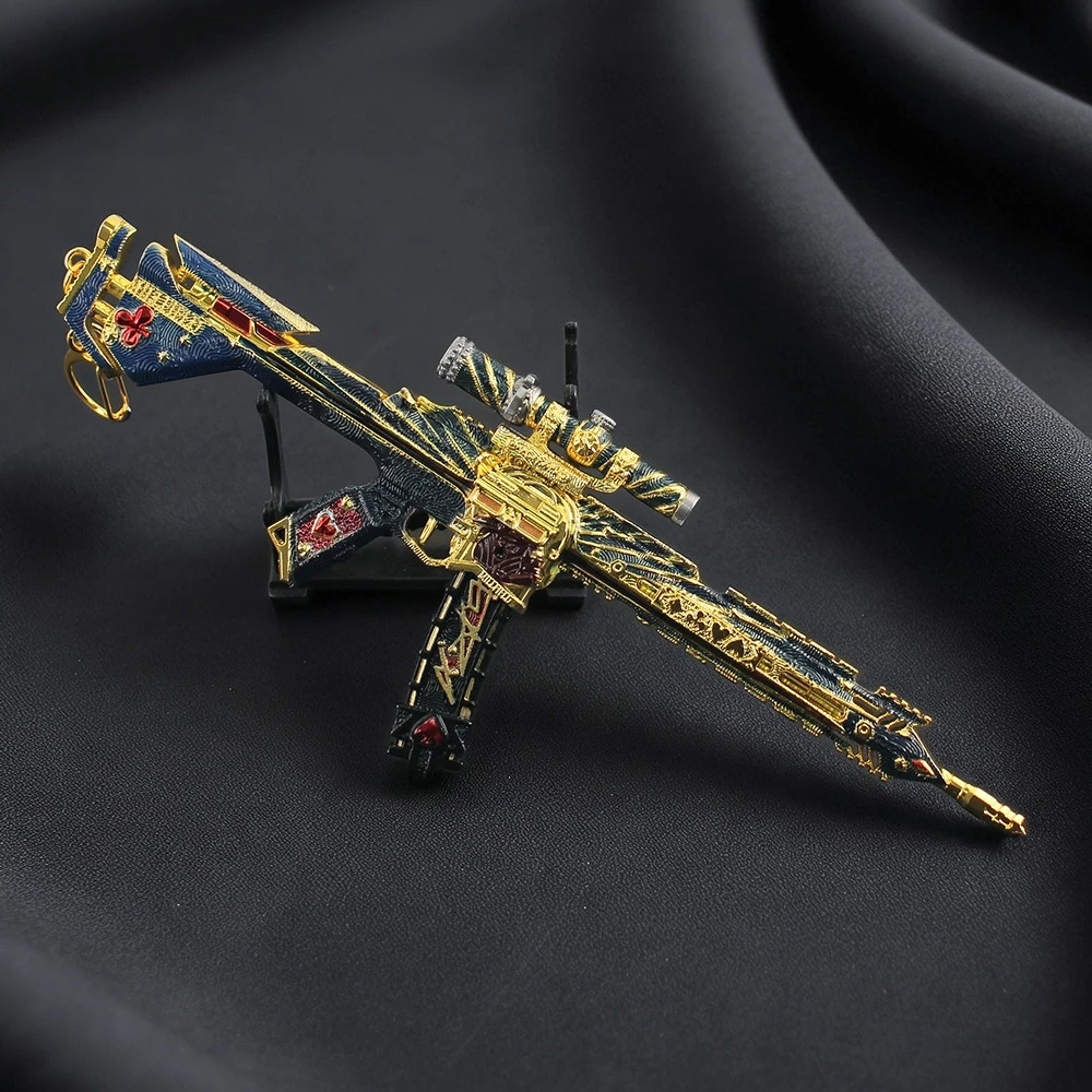 델타 포스 K416 운명의 에이스 게임 주변기기 장난감 총 모델 분리형 무기 복제품 수집용 데스크탑 장식품 소년을 위한 선물