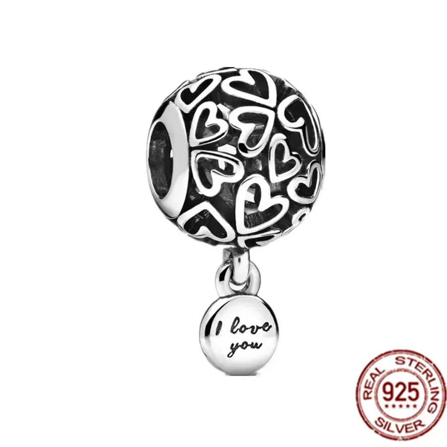 925 Sterling Silver Cruz Pingente, Paris Torre Eiffel, Dangle Charme, Contas Jóias para Pandora Pulseira, Pulseira Original