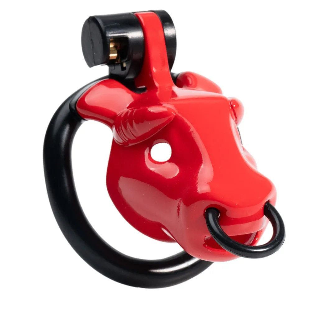 Jaula de Castidad Masculina Bull con Anillos para Pene y Dispositivos de Bloqueo, 4 Anillos para Pene, Restricción de Abstinencia, Juego para Adultos, Juguetes Sexuales para Parejas