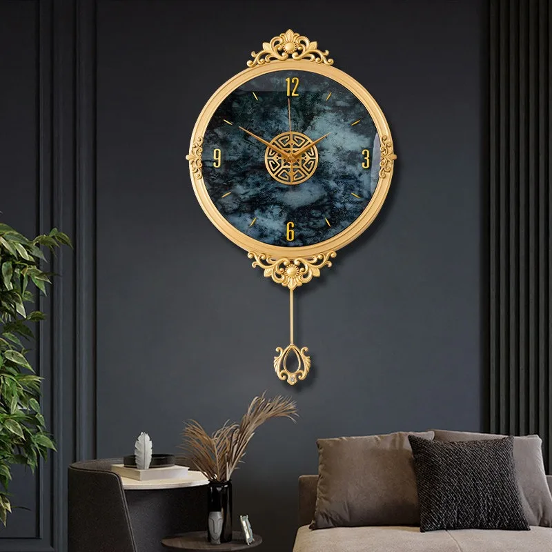 Interior Luxury Wall Clocks Digital China Relaxing Italian Clock Wall Fashion Study Simple Horloge Murale Ornaments Home Decor
