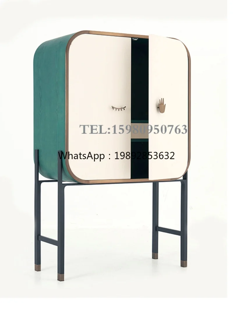 

TQH light luxury wall dining side cabinet method decorative cabinet creative designer model room children's room high