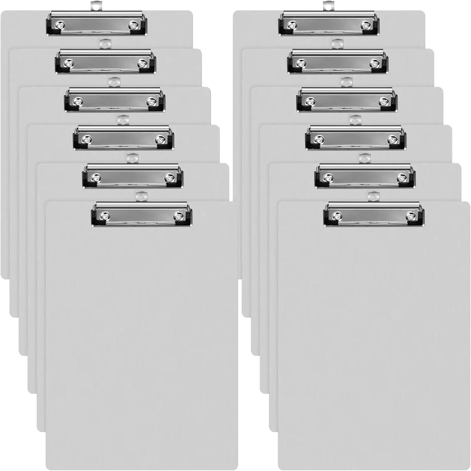 

Набор металлических планшетов для документов из 12 предметов, алюминиевые офисные планшеты с низким профилем, формат A4, размер 12,5 x 9 дюймов