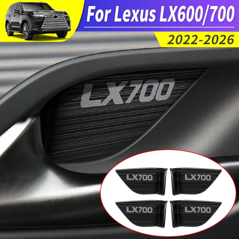 

For Toyota Lexus 600 700 LX600 2022-2026 2025 Interior Door Cup Protector Scratch-Resistant Cover Upgrade Decoration Accessories