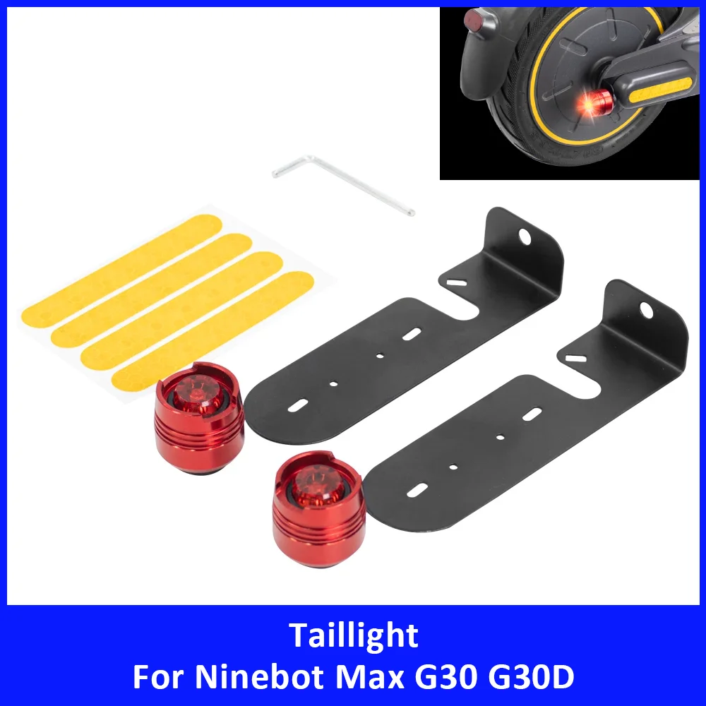 

Safety Warning Taillights for Ninebot Max G30 G30D Electric Scooter LED Waterproof Anti-collision Tail Light Accessories