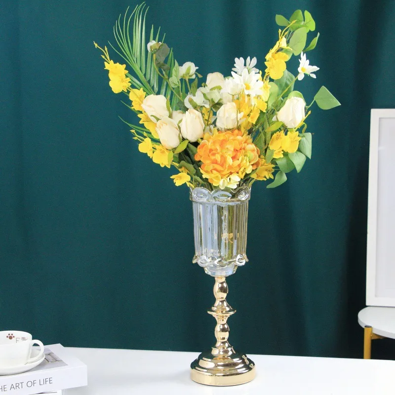 Zml glass vase - versatile home decor for fresh & dried flowers, decorative vase ornament