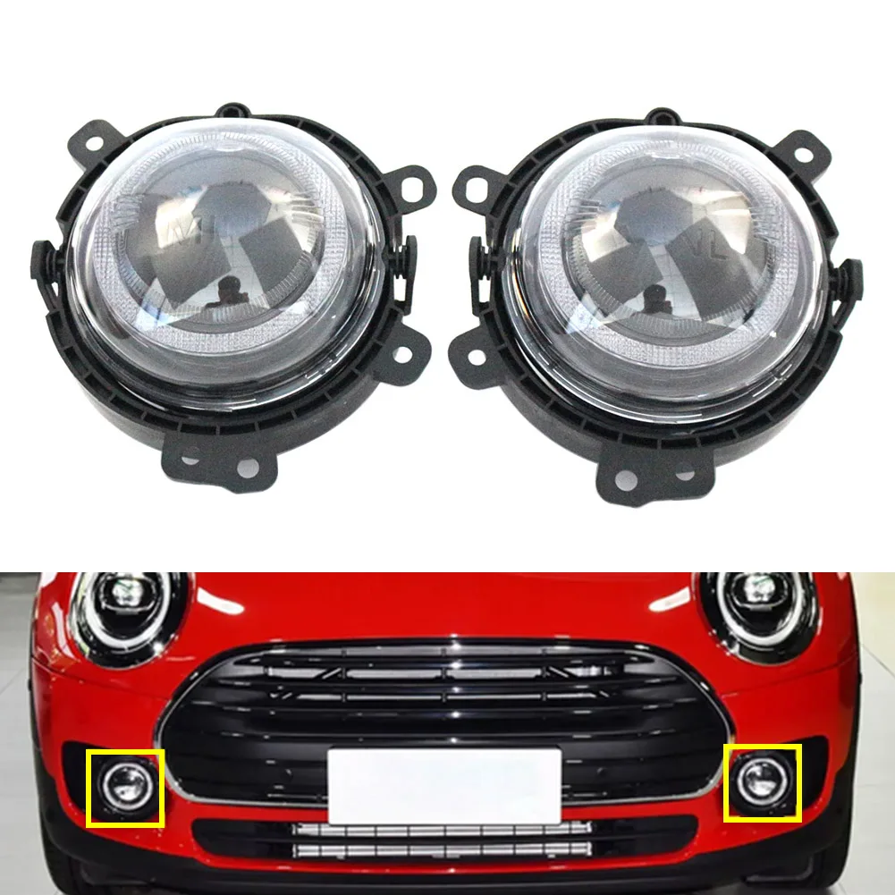 2Pcss Car Fog Light Lamp Replacement Left+right For BMW Mini Cooper F55 F56 F54 F57 63177497763 63177497764