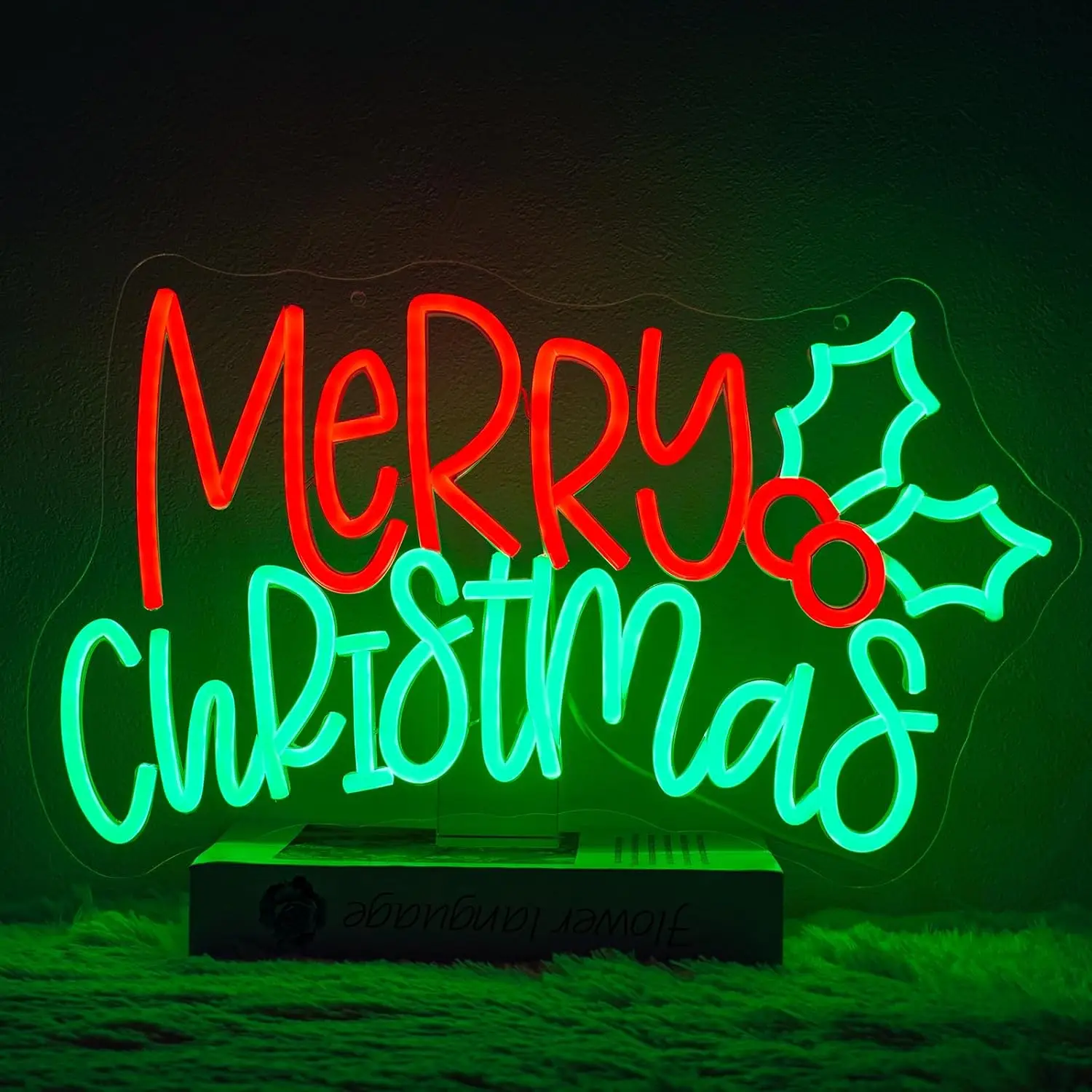 Merry Christmas Neon Sign LED Dimmable Neon Lights for Christmas Party Bedroom Shop Window Holiday New Year Wall Decor Gifts