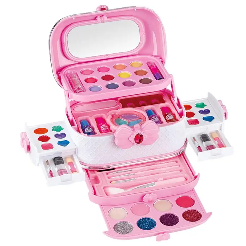 Kids Toys Simulation Cosmetics Set Pretend Makeup Toys Girls Play House Simulation Make up Educational Toys for Girls Fun Game