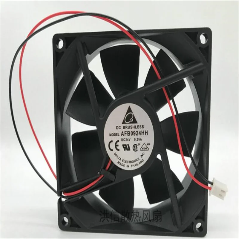 

Wholesale: original Delta 9025 AFB0924HH DC24V 0.25A 9cm 9225 two-wire inverter cooling fan