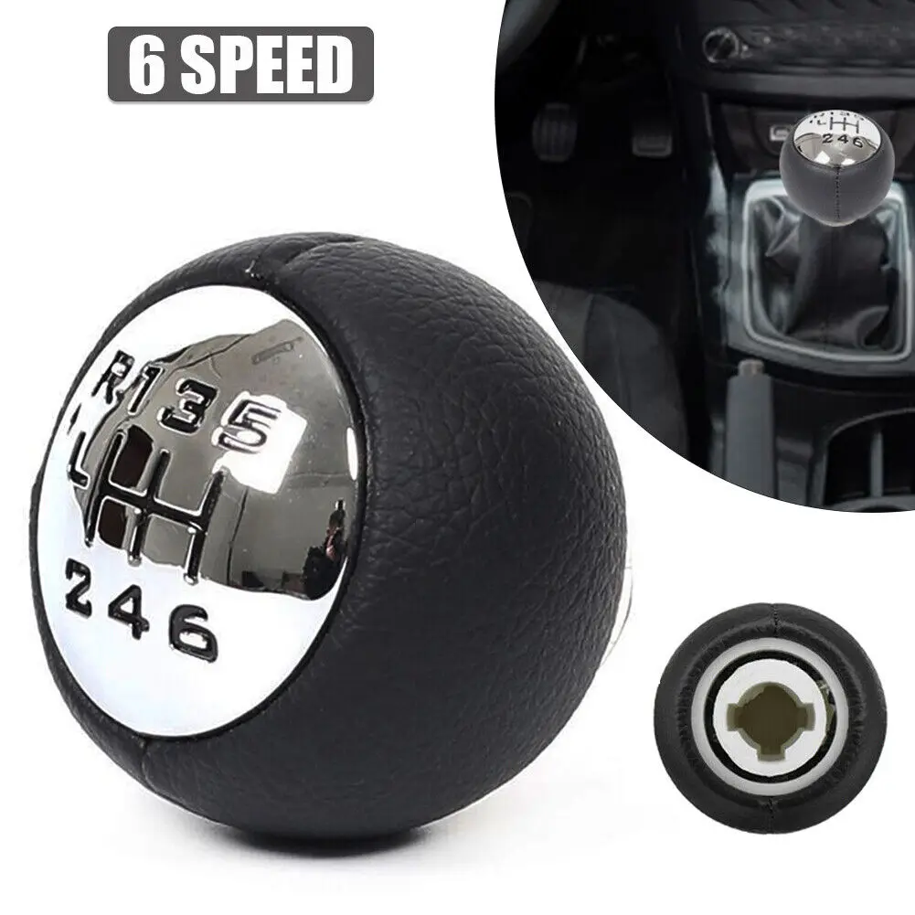 

Car Accessories 6Speed Car Gear Stick Shift Knob For Peugeot 307 308 3008 407 5008 807 PARTNER B9 TEPEE For Citroen C3 C4 C8